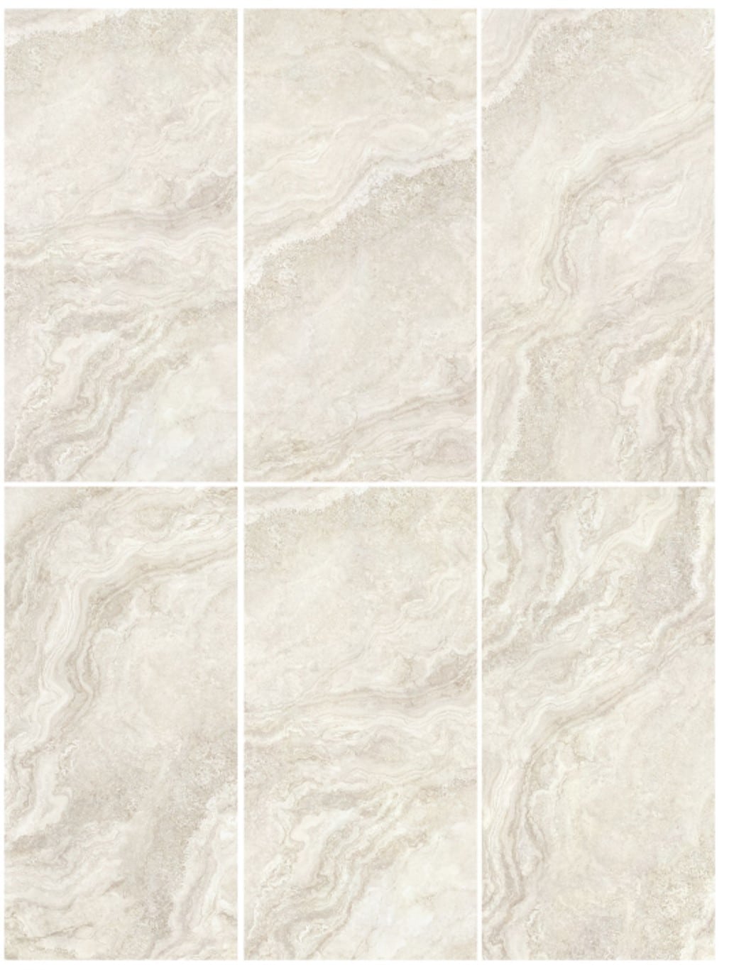 Silver Grey Travertine Stone Look Matt Rectified Porcelain Tile 2405