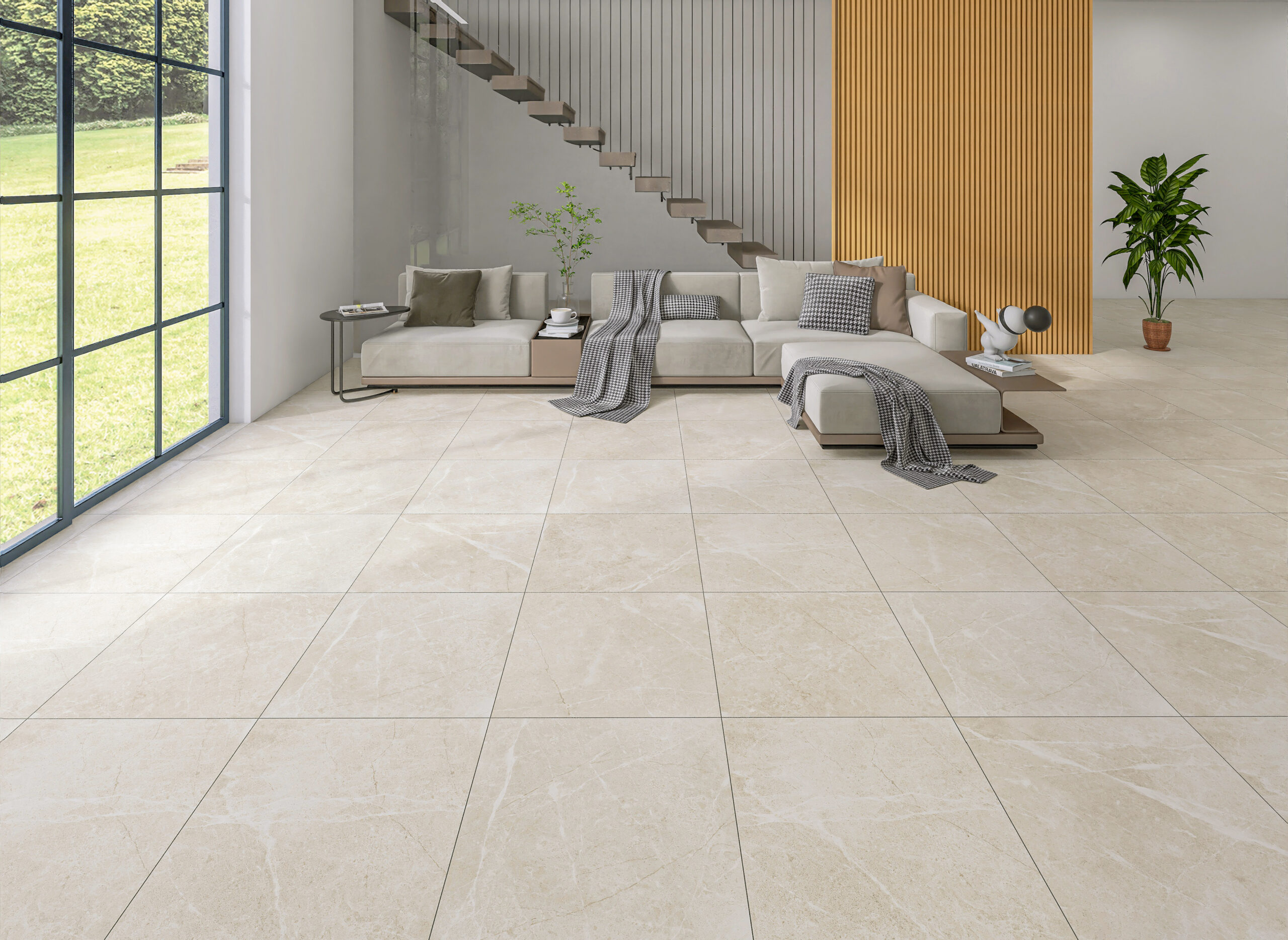 Crema Nouva Polished Rectified Porcelain Tile 2410