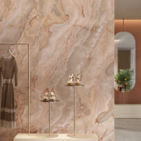 Onice Iride Malaga Onyx Marble Look Lappato Italian Rectified Porcelain Slab 2321