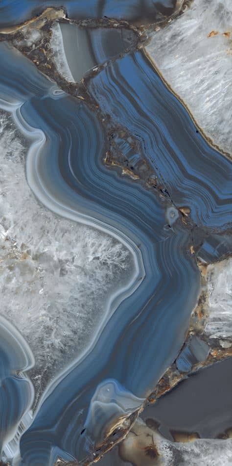 Agata Onyx Blue Marble Look Polished Italian Rectified Porcelain Tile 2351
