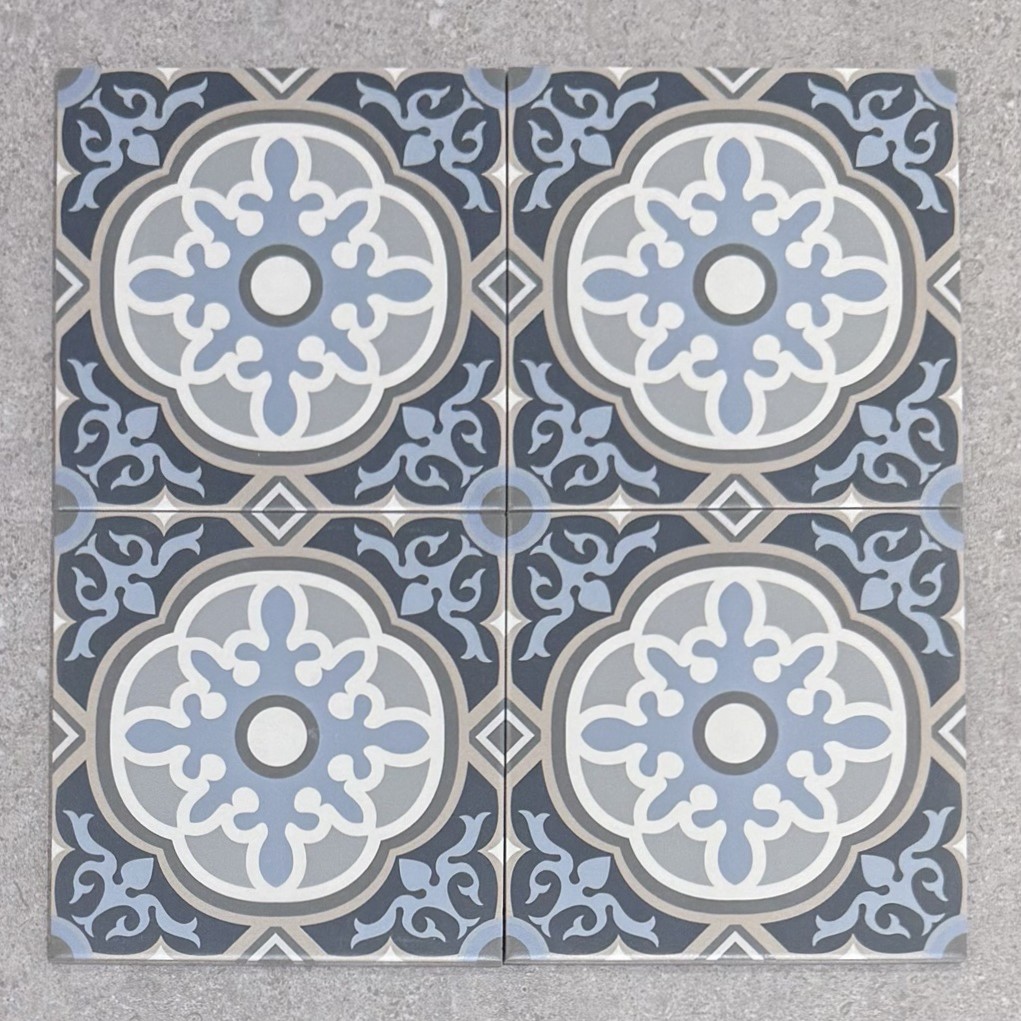 Retro Floral Pattern Matt Non
Rectified Glazed Porcelain Wall & Floor Tile 4437