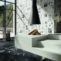 Black Marble Look Matt Spanish Rectified Porcelain Slab 4928