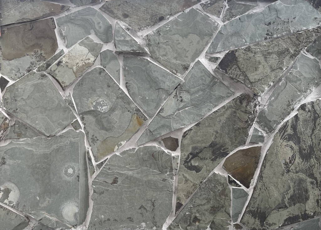 20-60mm Dark Green Slate Loose Free Form Walling | Cladding 8887