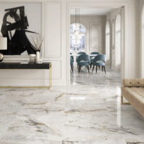 Pisa Gold Marble Look Lux Polished Spanish Porcelain Slab 2302