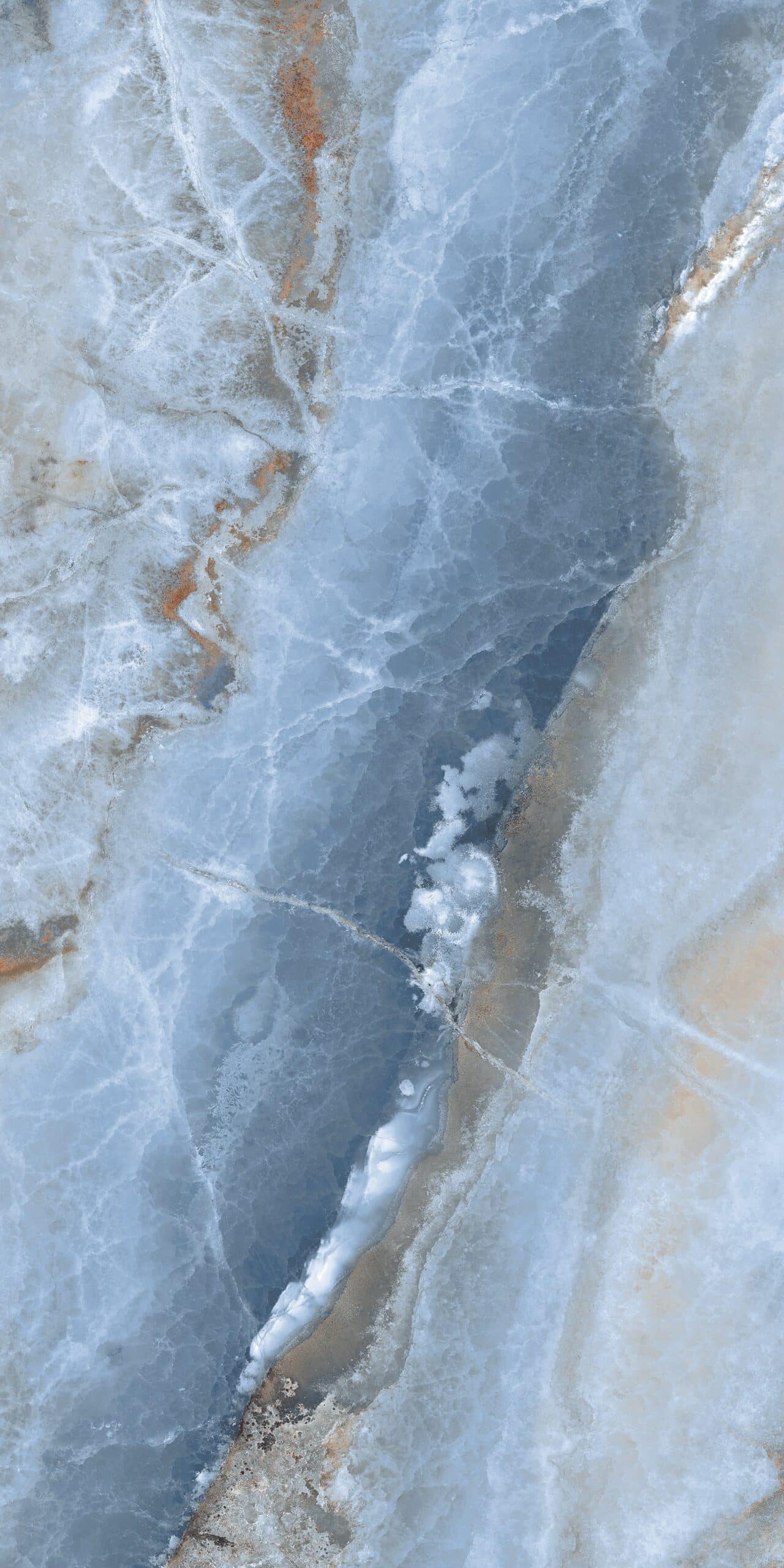 Onice Blue Marble Look Polished Italian Rectified Porcelain Tile 2350