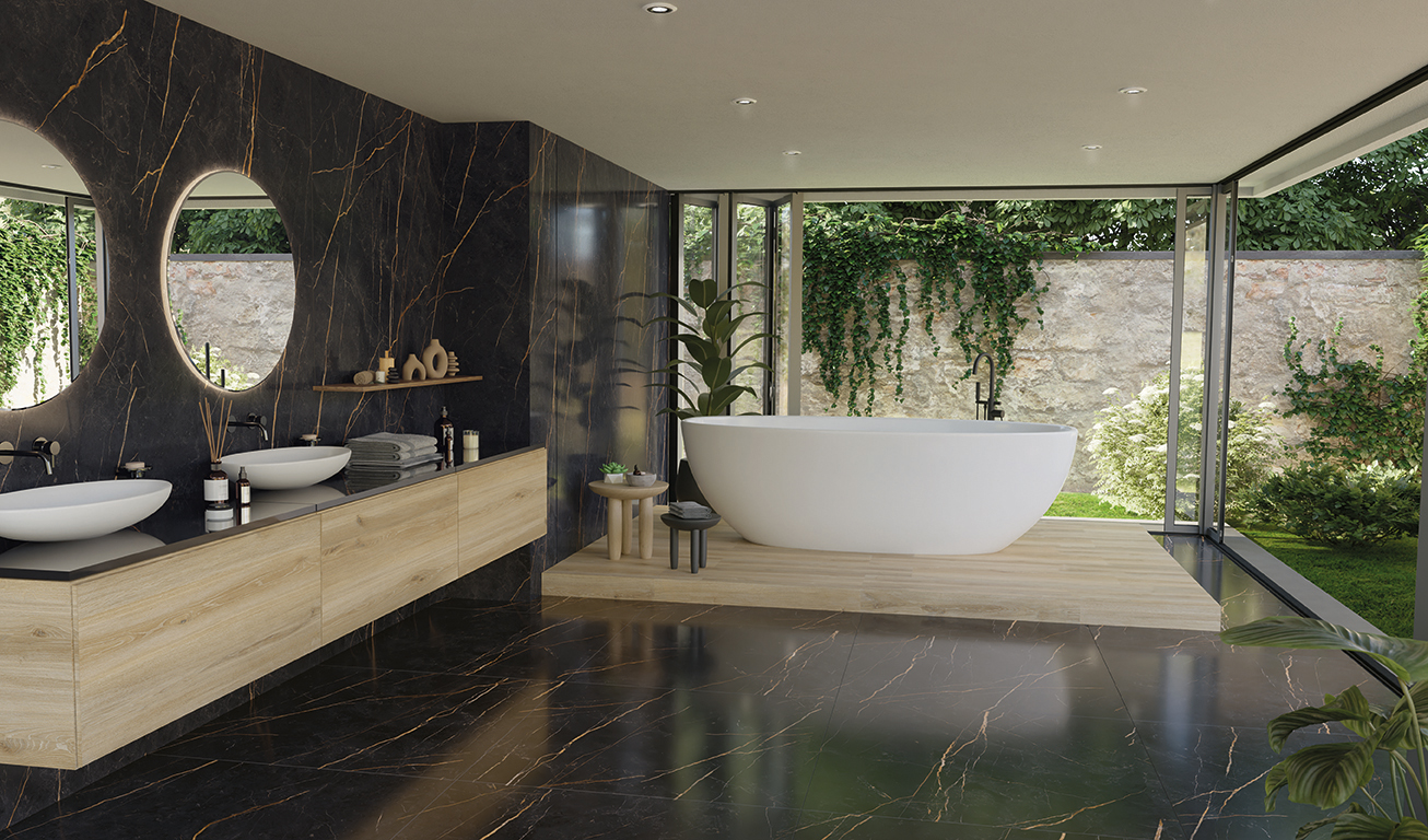 Saint Laurent Polished Italian Rectified Porcelain Slab 2483