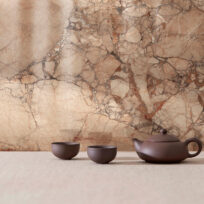 Breccia Pernice Marble Look Polished Italian Porcelain Slab 2498