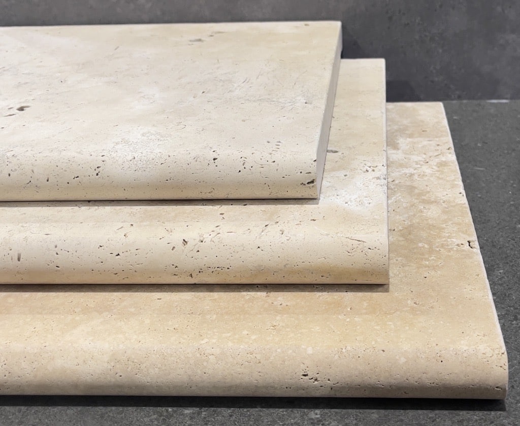 Malibu Honed Unfilled Travertine Bullnose 8922