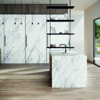 Calacatta White Marble Look Honed Spanish Rectified Porcelain Slab 4929