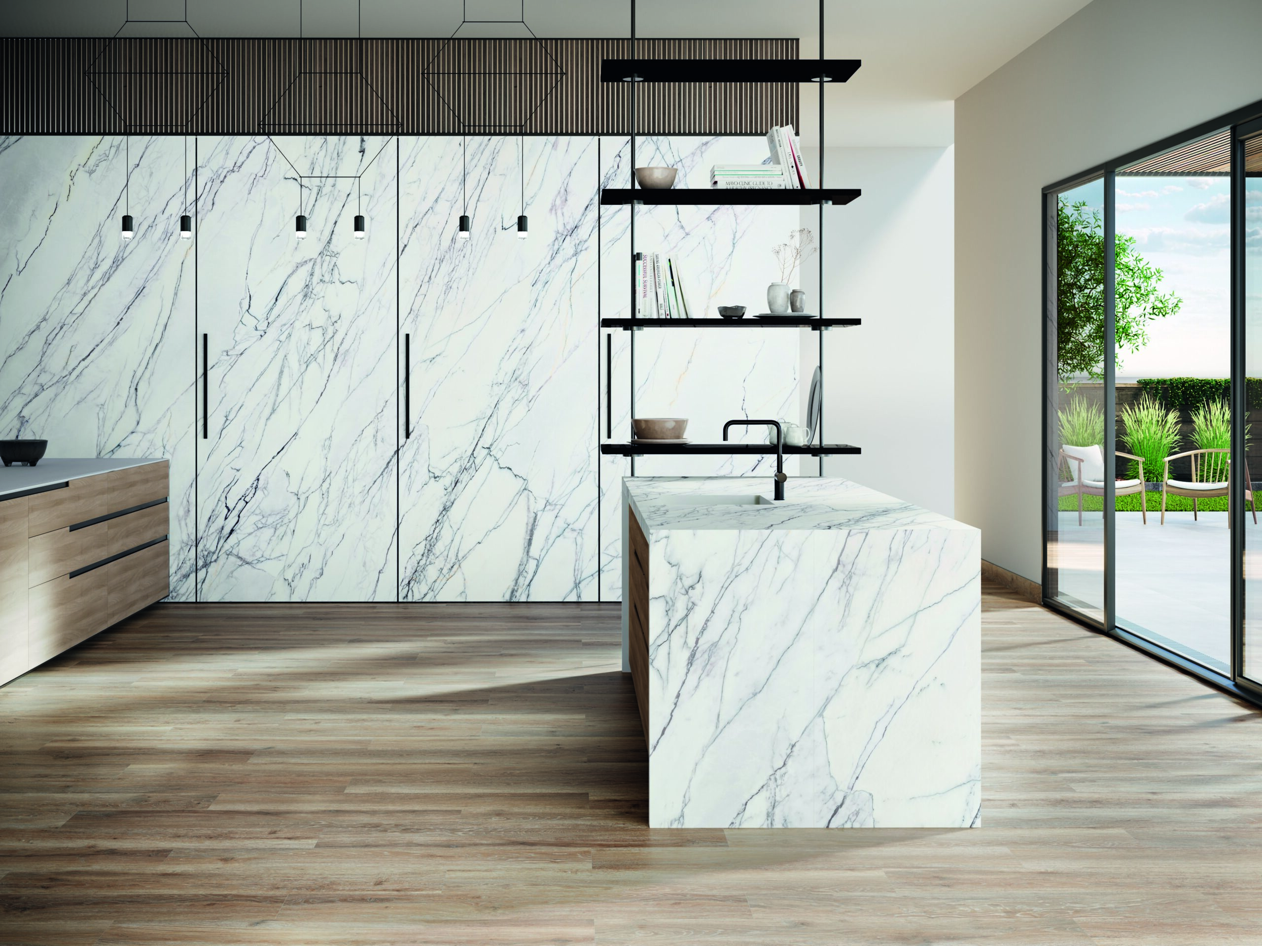 Calacatta White Marble Look Honed Spanish Rectified Porcelain Slab 4929