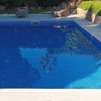 Azure Spanish PVC Dot Mounted Glass Pool-Mosaic 7492