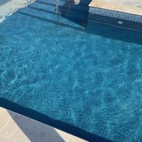 Royal Blue Spanish PVC Dot Mounted Glass Pool-Mosaic 7493
