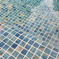 Esturion Blue Spanish PVC Dot Mounted Glass Pool-Mosaic 77620