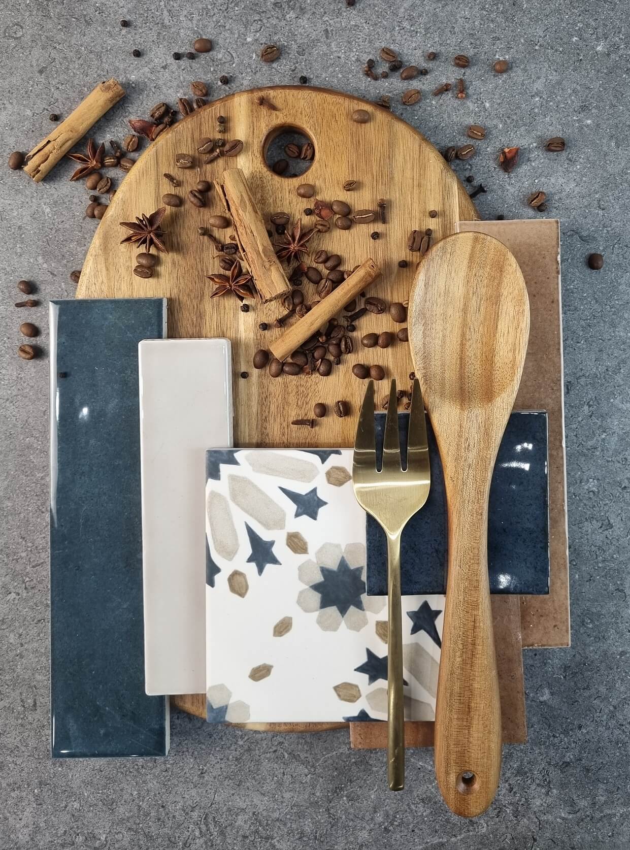 Memories Blue Deco Matt Spanish Porcelain Wall & Floor Tile 4963