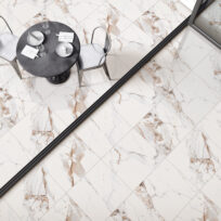 Calcatta Gold Marble Look Polished Rectified Porcelain Tile 2591