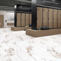 Calcatta Gold Marble Look Polished Rectified Porcelain Tile 2591
