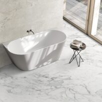 Alpine Carrara Marble Look Matt Finish Rectified Porcelain Tile 2566