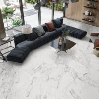 Alpine Carrara Marble Look Matt Finish Rectified Porcelain Tile 2566