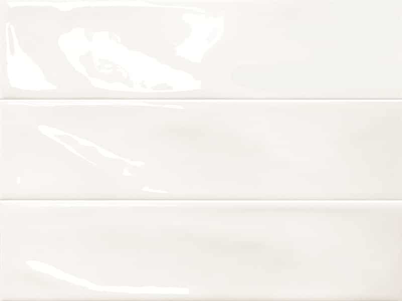 Subway White Wavy Gloss Ceramic Wall Tile 2598