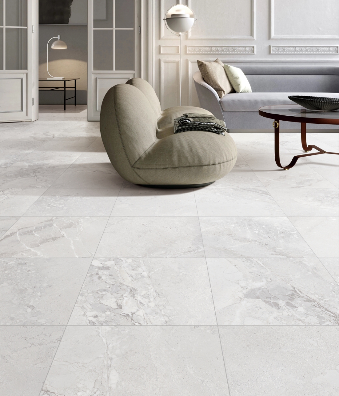 Sorrento White Matt Rectified Porcelain Tile 2644