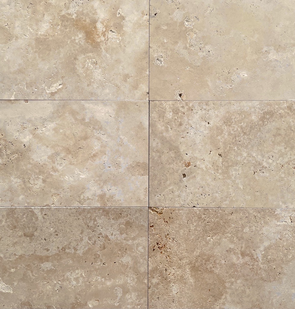 Light Mix Tumbled Travertine Paver 8906