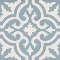 Deco Blue & White Flora Matt Italian Non-Rectified Porcelain Tile 4969