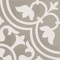 Deco Taupe & White Flora Matt Italian Non-Rectified Porcelain Tile 4970