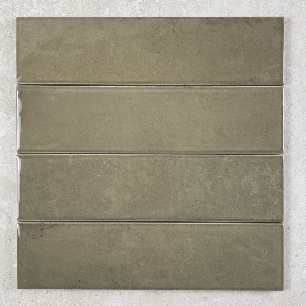 Urban Musk Brown Glossy Ceramic Wall Tile 2432