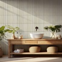 White Cigar Matt Mosaic Tile 7774