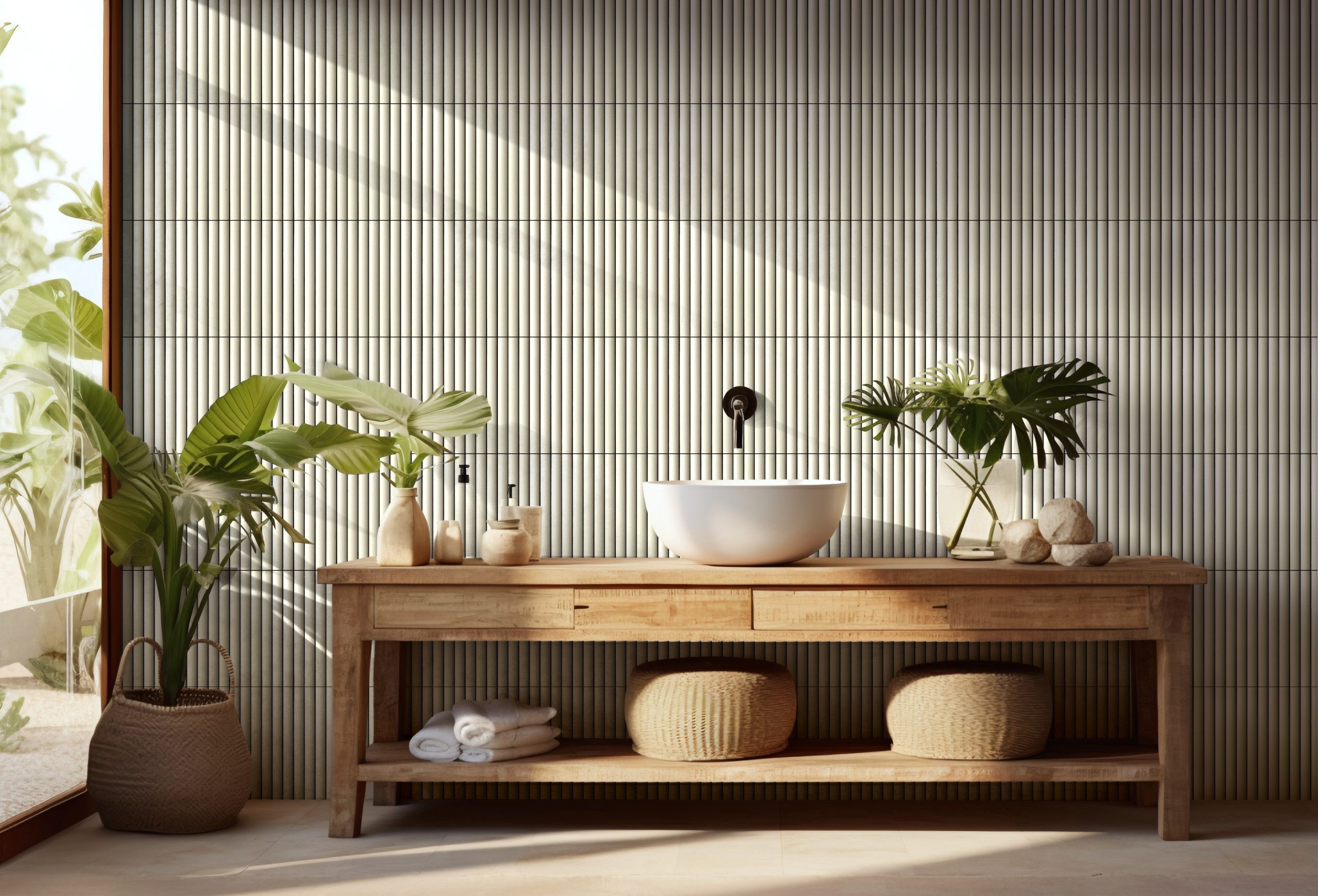 White Cigar Matt Mosaic Tile 7774