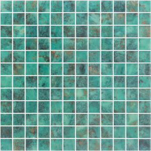 Coral Sea Green Spanish Polyurethane Cord Glass Pool-Mosaic 7743