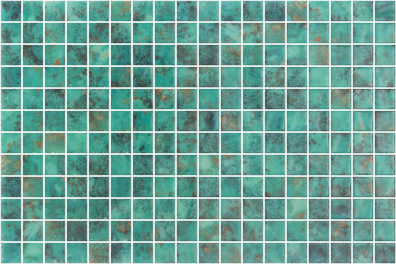 Coral Sea Green Spanish Polyurethane Cord Glass Pool-Mosaic 7743