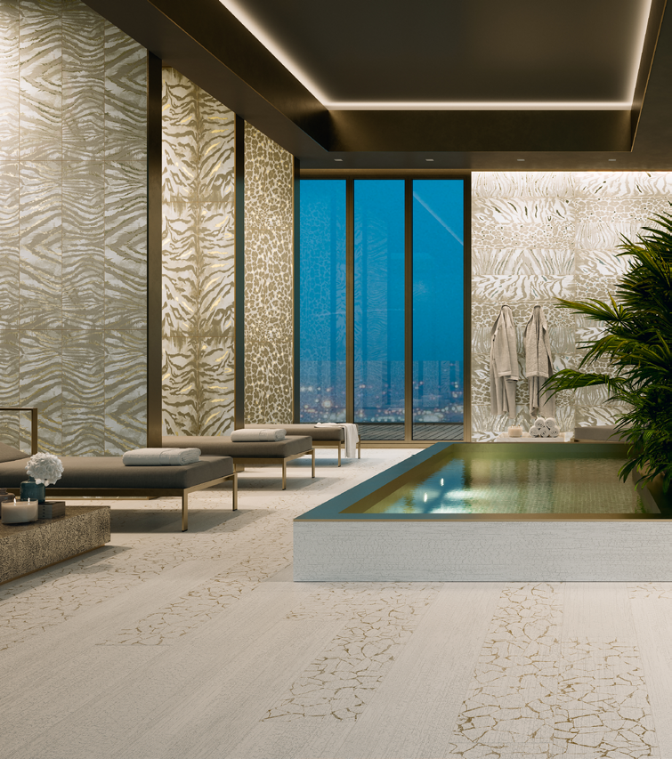 Roberto Cavalli TWS Blanco Wood Look Italian Rectified Porcelain Tile 2688