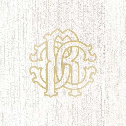Roberto Cavalli TWS Blanco Logo Italian Rectified Porcelain Tile 2691