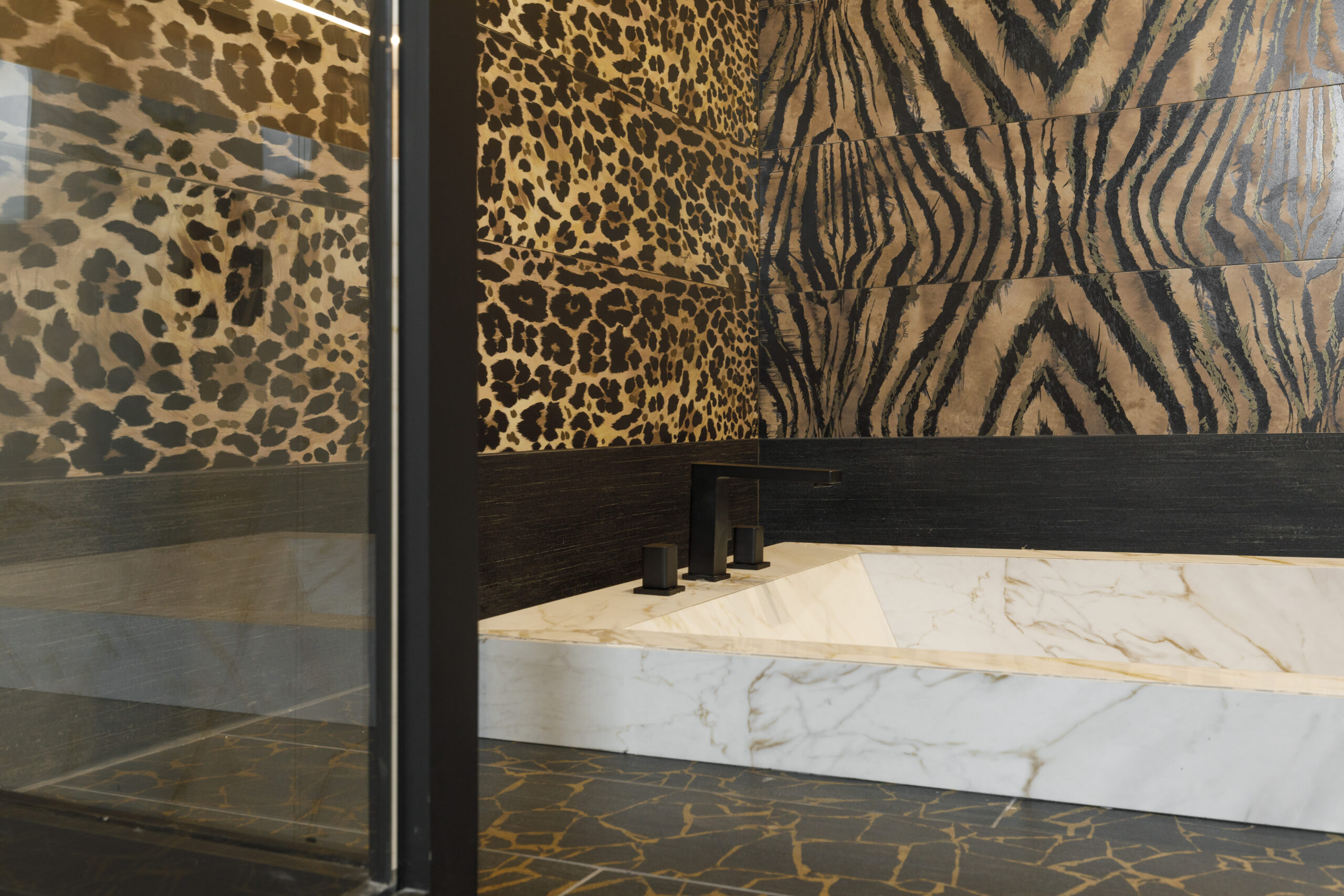 Roberto Cavalli TWS Sicily Animal Print Decor Italian Rectified Porcelain Tile 2759