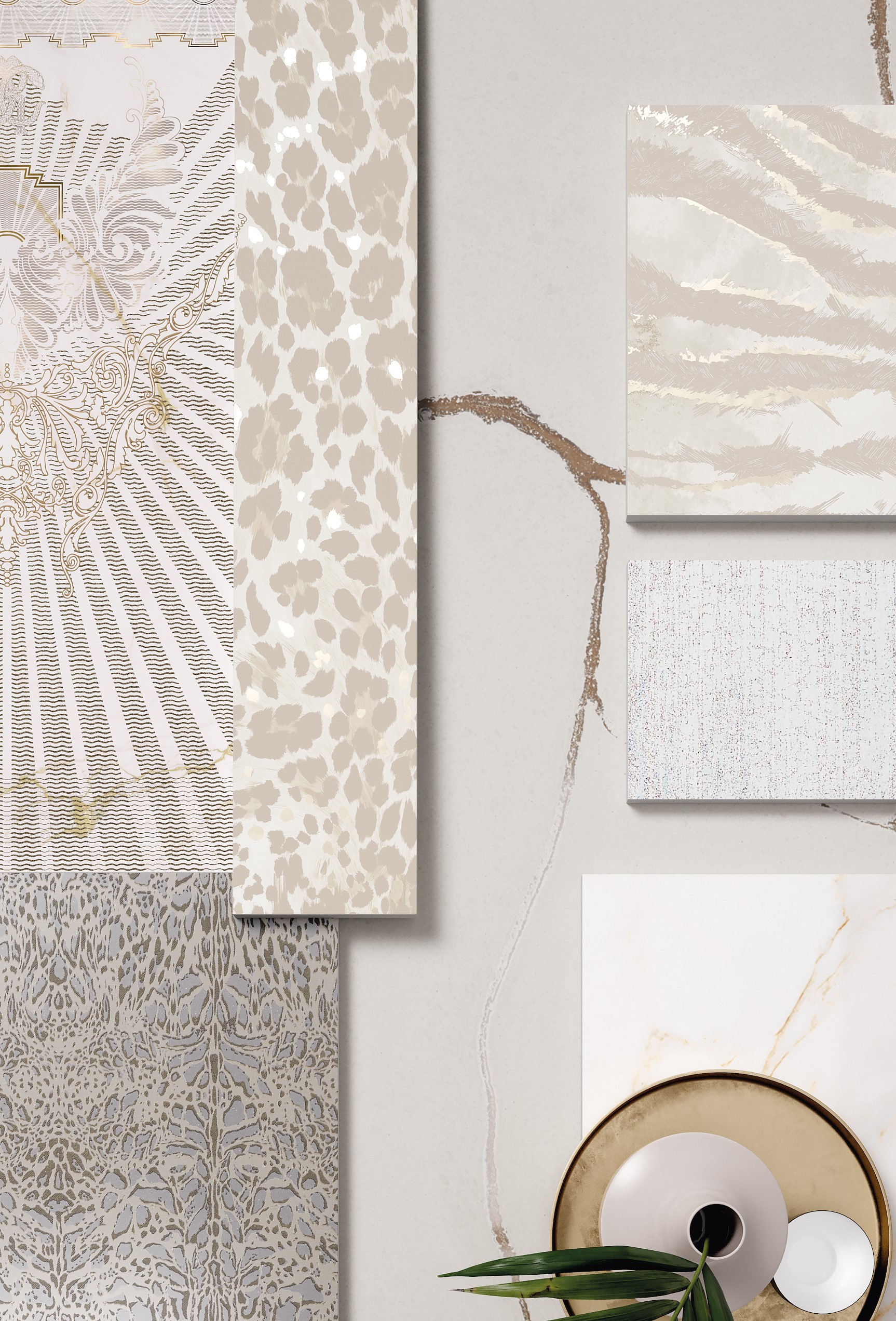 Roberto Cavalli TWS Sicily Light Animal Print Decor Italian Rectified Porcelain Tile 2760