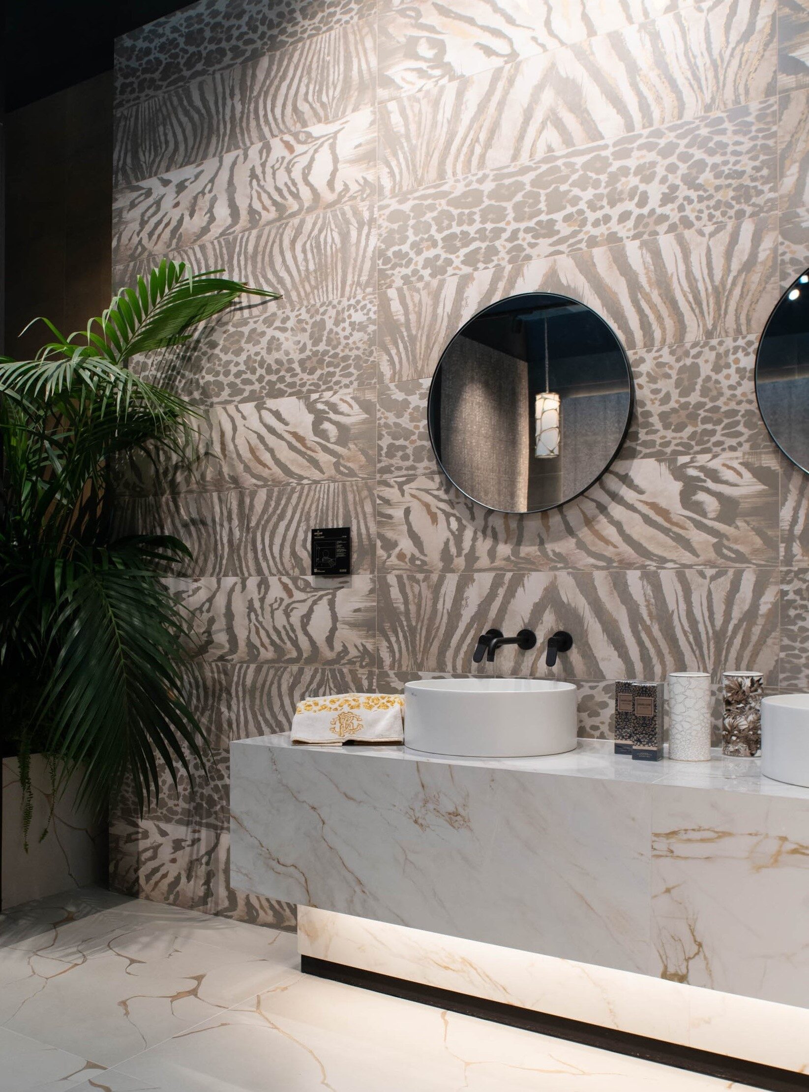 Roberto Cavalli TWS Sicily Light Animal Print Decor Italian Rectified Porcelain Tile 2760