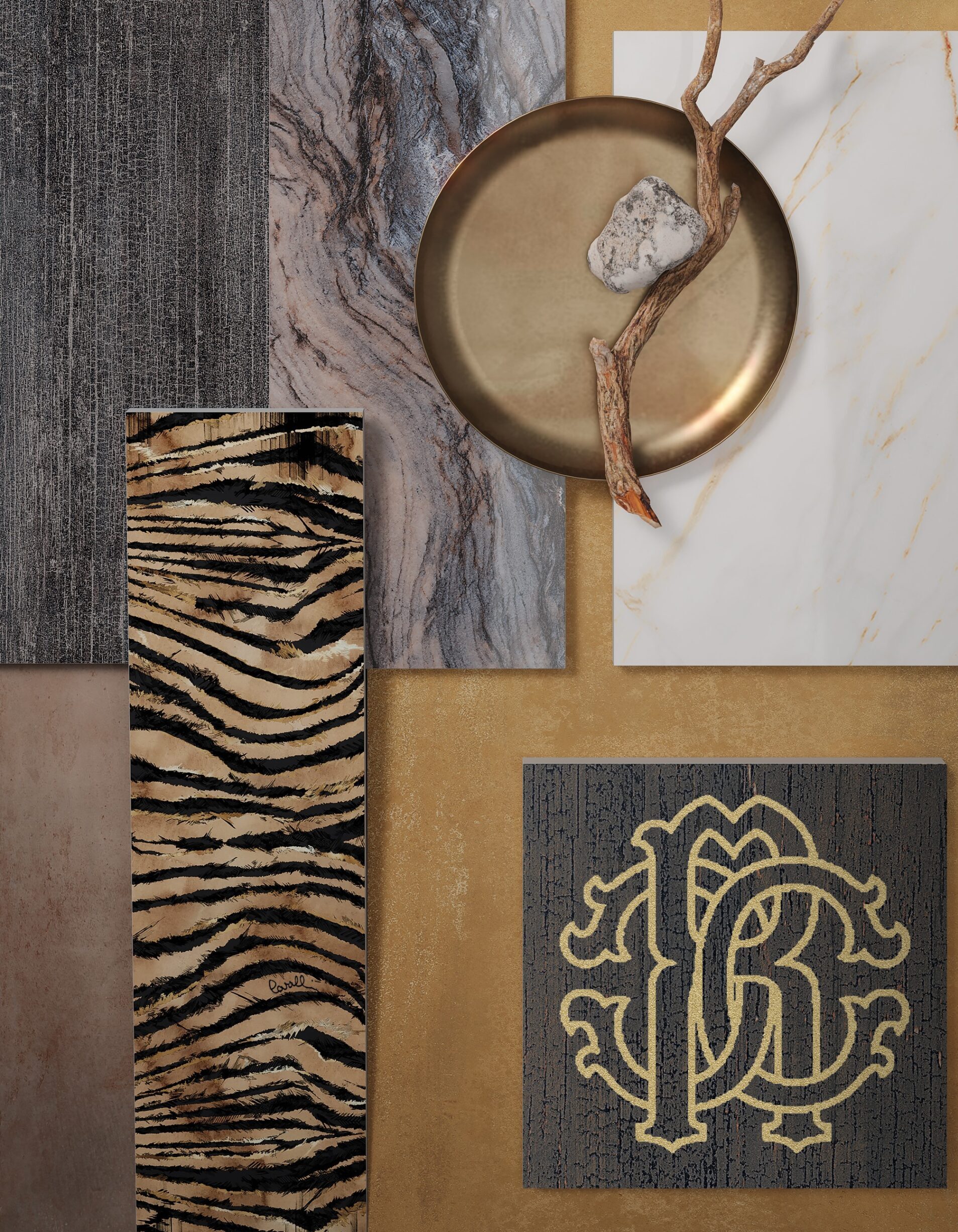 Roberto Cavalli TWS Freedom Animal Print Decor Italian Rectified Porcelain Tile 2761