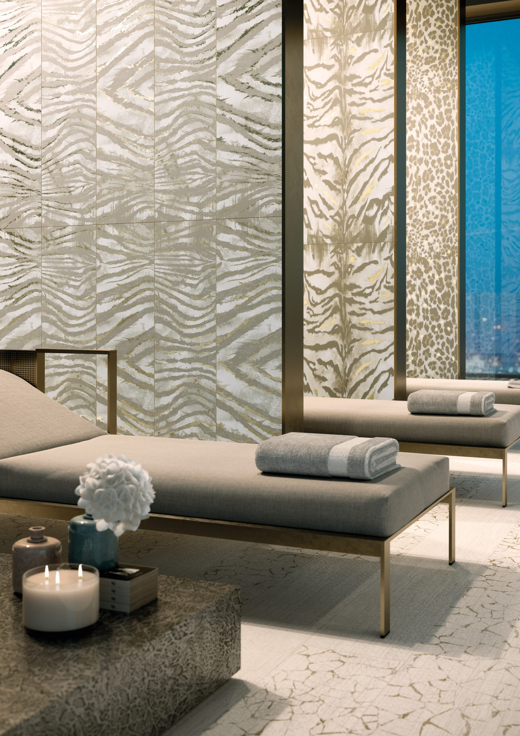 Roberto Cavalli TWS Freedom Light Animal Print Decor Italian Rectified Porcelain Tile 2762