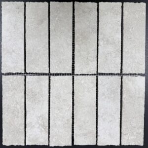 7851 Limestone Bianco Kitkat Porcelain Mosaic