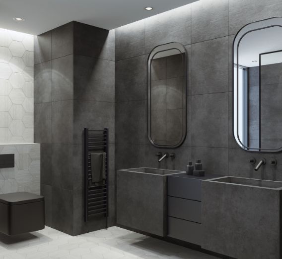 Bathroom Concrete Look Tiles