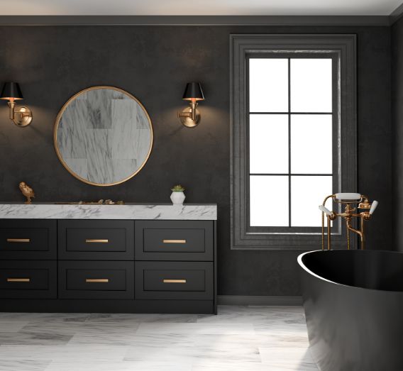 Dark Coloured Bathroom Tiles