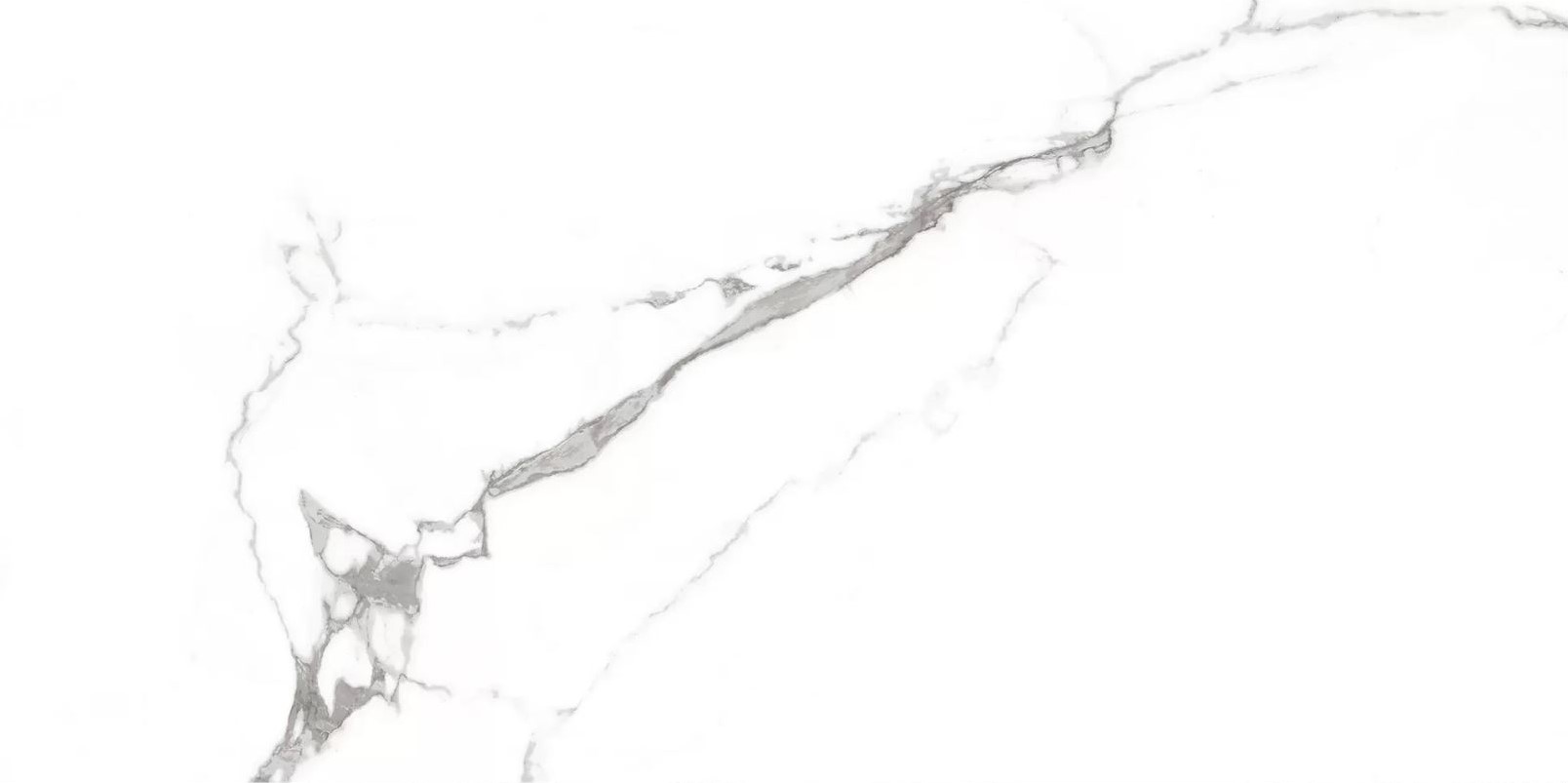 Pristine White Marble Look Polished Rectified Porcelain Tile 2719