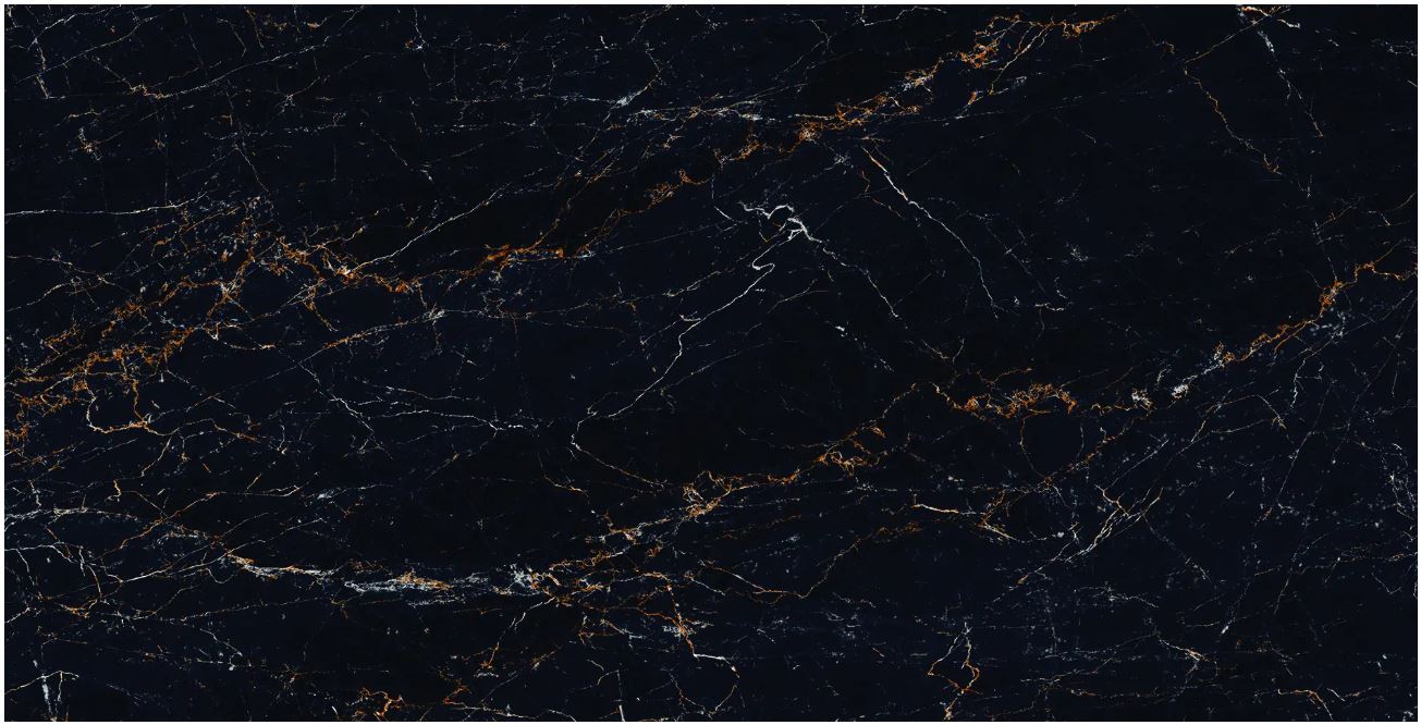 Turkiye Black Marble Look High Gloss Rectified Porcelain Tile 2715