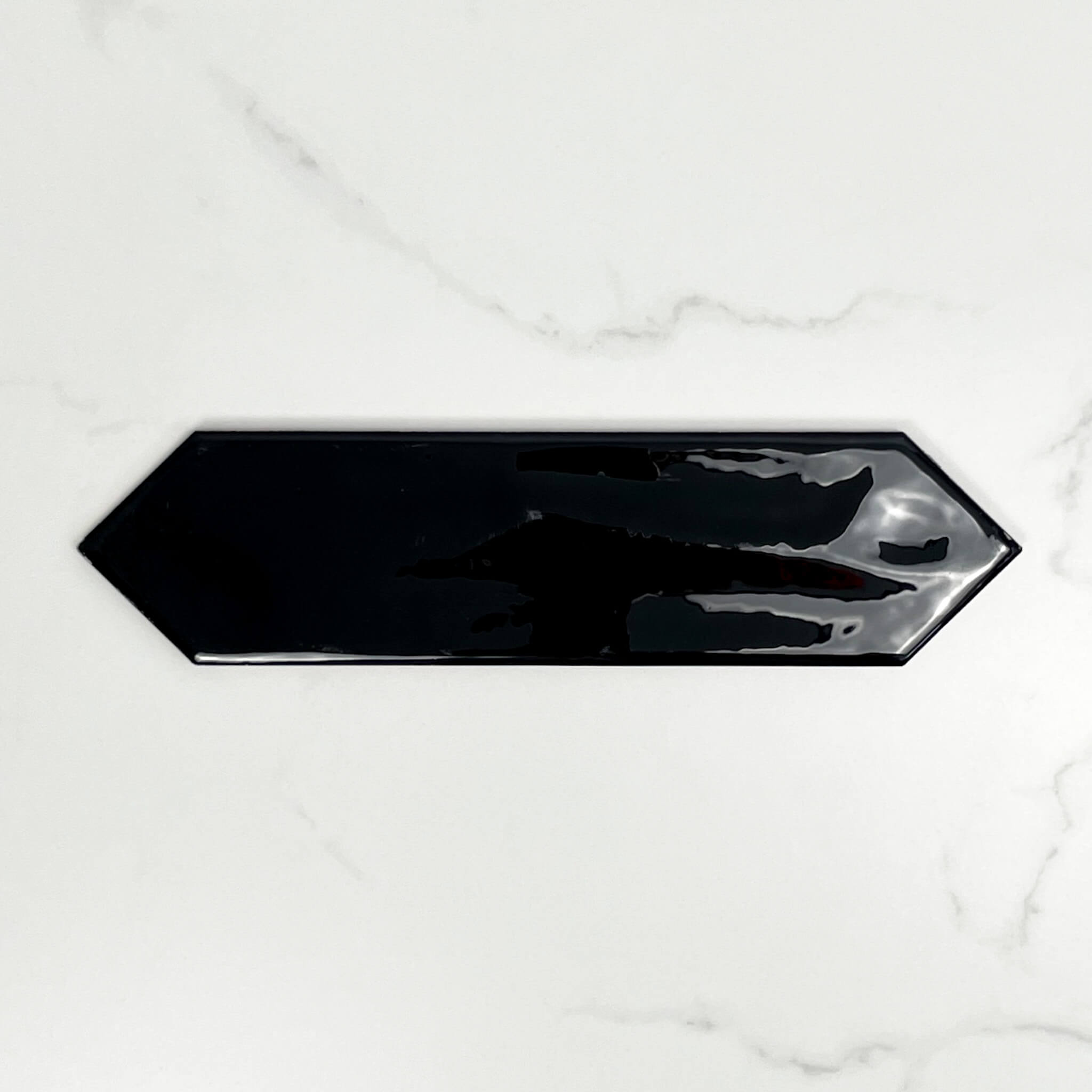 Picket Gloss Black Ceramic Wall Tile 4183