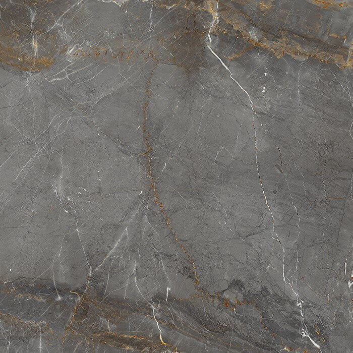 Dark Grey Marble Look Rectified Polished Italian Porcelain 4199
