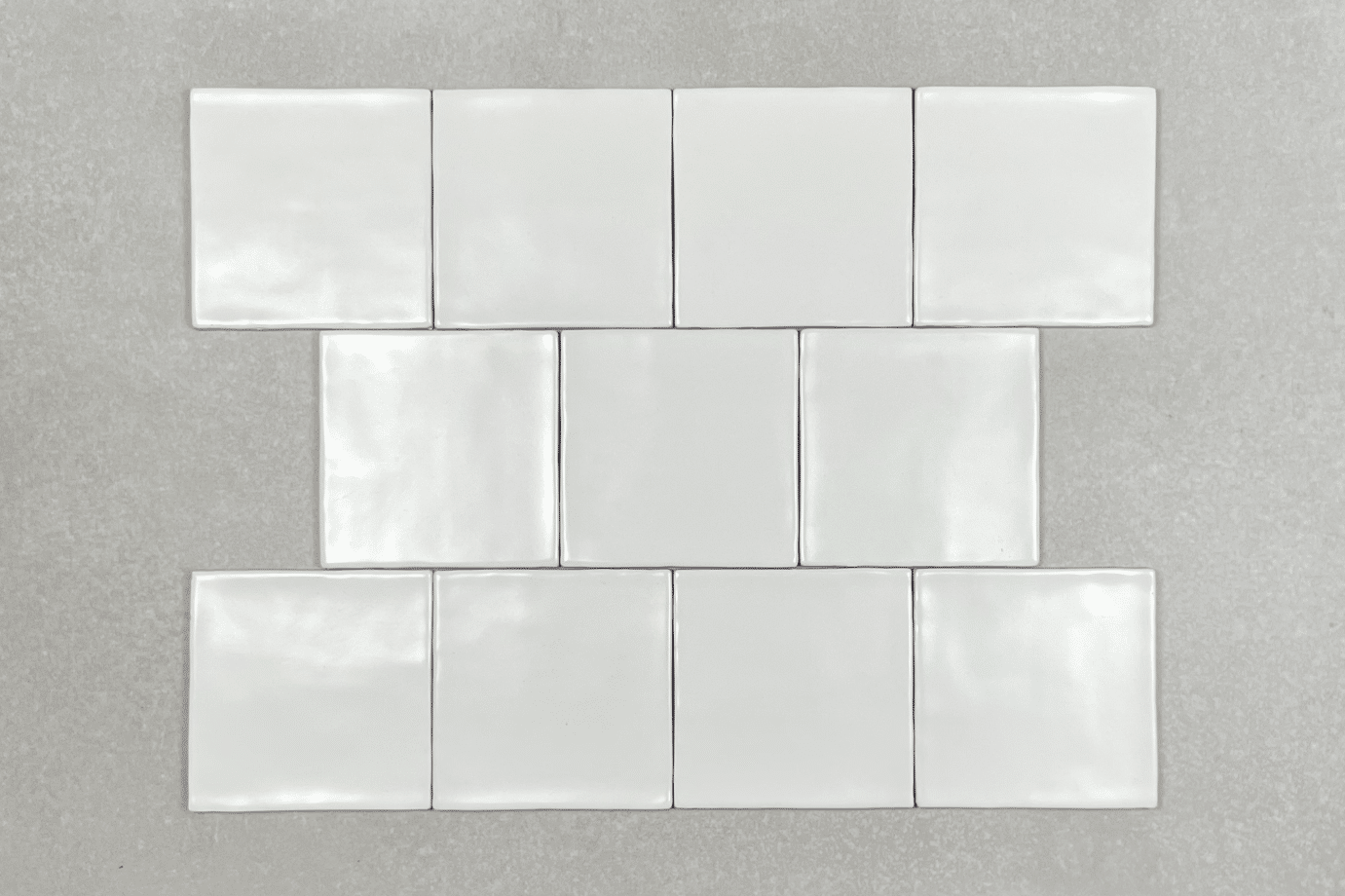 New England Wavy White Matt Ceramic Wall Tile 4294