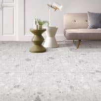 Breccia Light Grey Terrazzo Look In/Out Rectified Porcelain Tile 3688