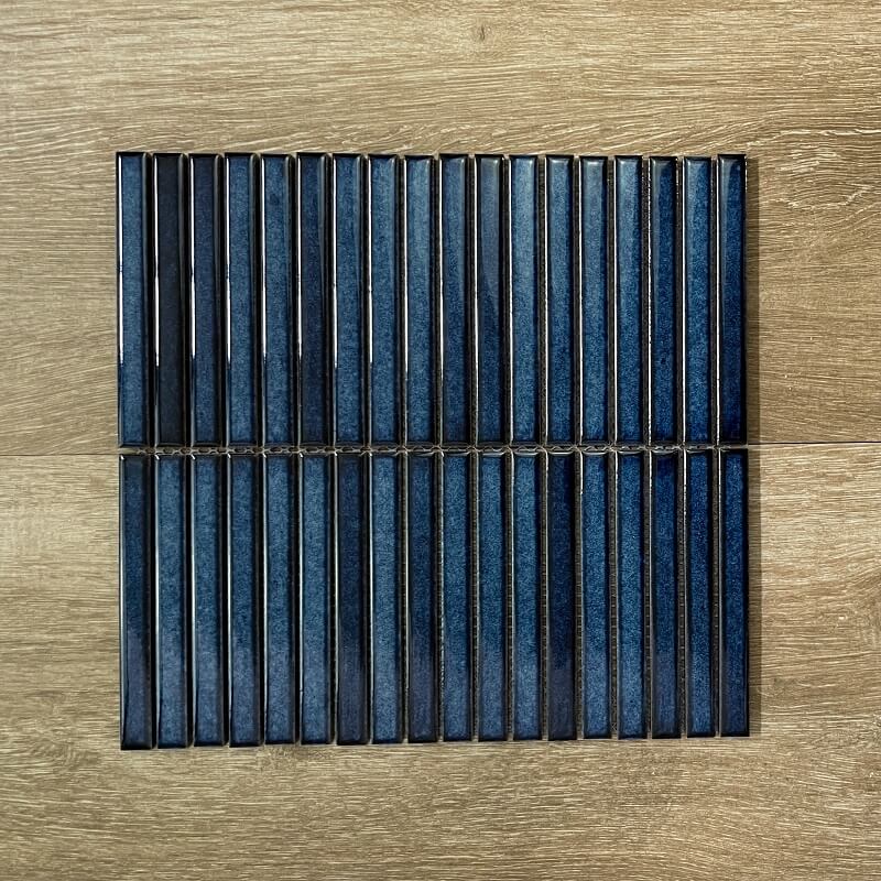 Blue KitKat Gloss Porcelain Mosaic 7648
