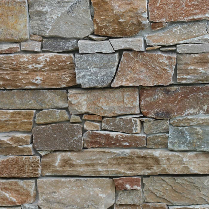 Country Beige Cement Backed Natural Ledgestone Stackstone Wall Tile 8125